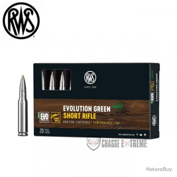 20 Munitions RWS Cal 308 Win 139gr Evo Green Short Rifle