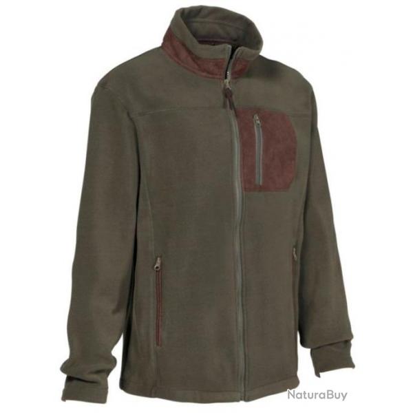 Blouson polaire brod kaki PERCUSSION-L