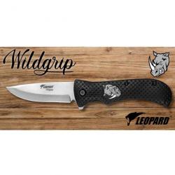 Couteau de poche Léopard Wildgrip 12 cm Rhinoceros