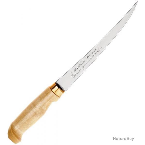 Couteau Filet  MARTTIINI Made in Finland Manche en bouleau avec Etui en Cuir MN630010071