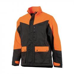 Veste bicolore orange/verte XL