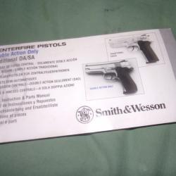manuel de pistolet Smith et wesson double action