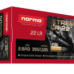 50 Munitions NORMA CTG Cal 22 LR Xtreme