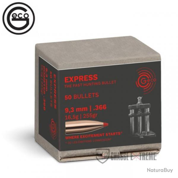 50 Ogives GECO Cal 9.3mm 255gr Express