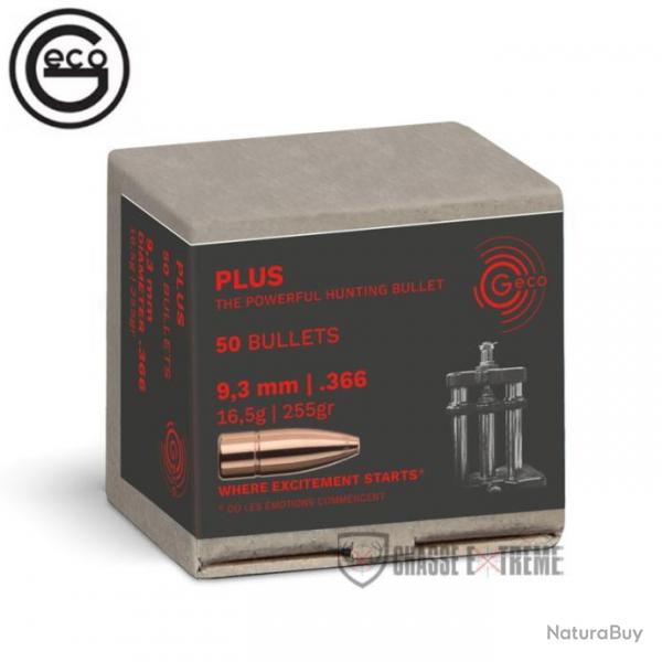 50 Ogives GECO Cal 9,3mm 255Gr Plus