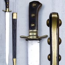 RARE & MASSIF GLAIVE / SABRE SUISSE DE TIREUR D'ÉLITE, MOD.1838, XIX, ORIGINAL