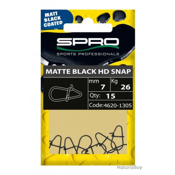 Matte Black Hd Snap Spro 6mm