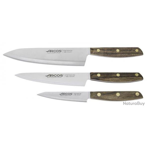 ARCOS - A167100 - SET NORDIKA - 3 COUTEAUX