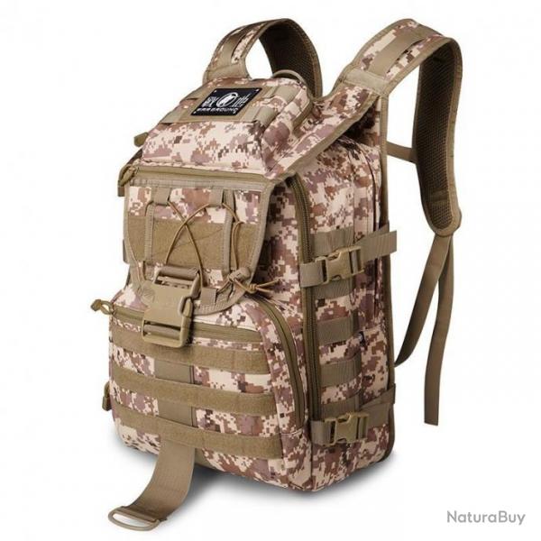 Sac  Dos Tactique Militaire 40L Dsert Bandoulire Homme Impermable Chasse Randonne Camping
