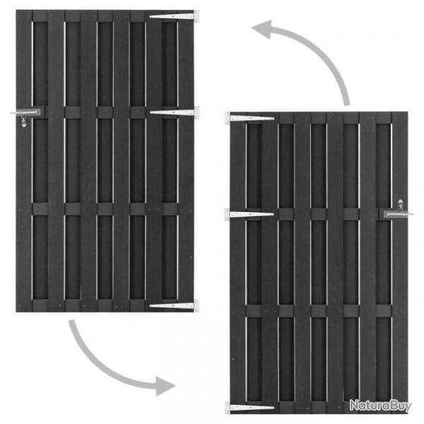 Portillon WPC 100x180 cm Gris