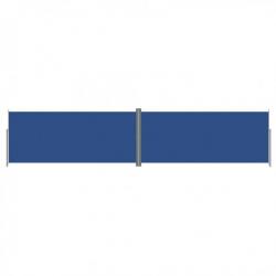 Auvent latéral rétractable Bleu 220x1000 cm
