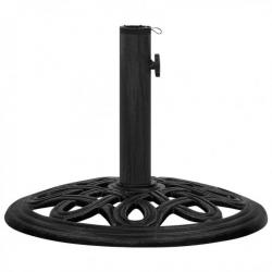 Socle de parasol Noir 44x44x32 cm Fonte