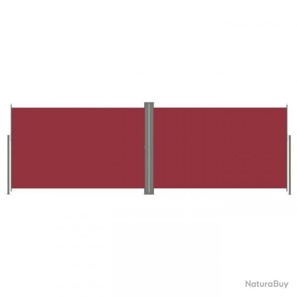 Auvent latral rtractable Rouge 220x600 cm