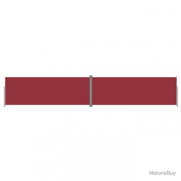 Auvent latral rtractable Rouge 220x1200 cm