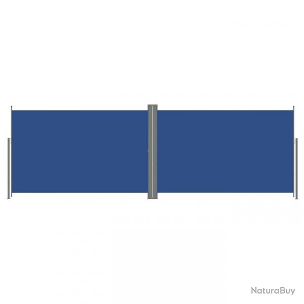 Auvent latral rtractable Bleu 200x600 cm
