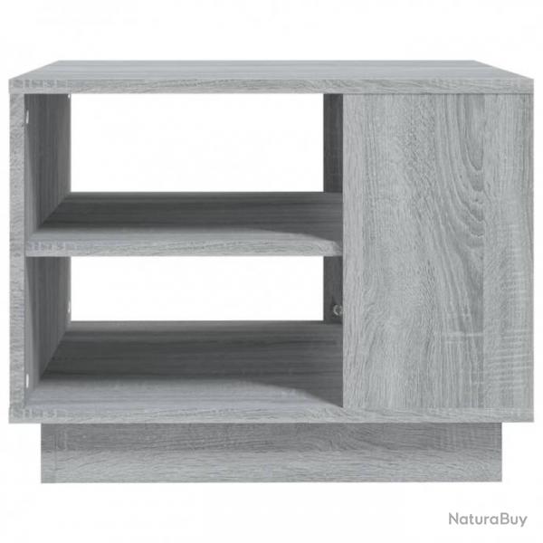 Table basse Sonoma gris 55x55x43 cm Agglomr