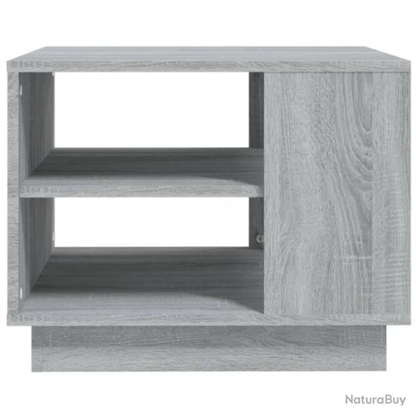 Table basse Sonoma gris 55x55x43 cm Agglomr