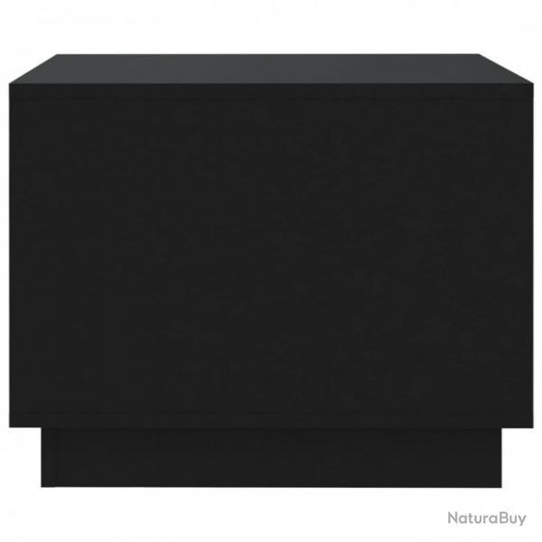 Table basse Noir 55x55x43 cm Agglomr