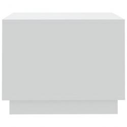 Table basse Blanc 55x55x43 cm Aggloméré