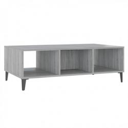 Table basse Sonoma gris 103,5x60x35 cm Aggloméré