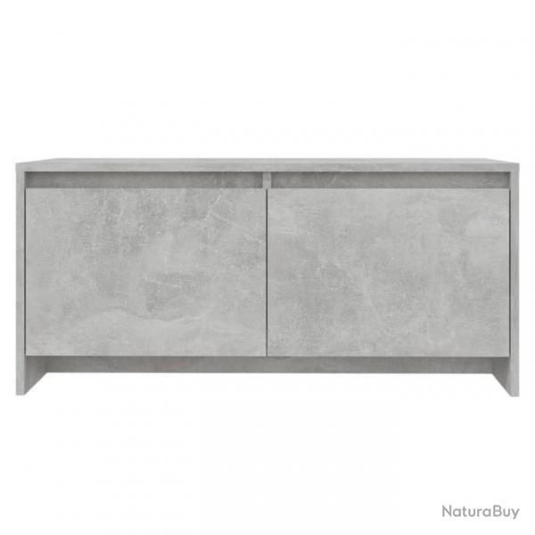 Table basse Gris bton 90x50x41,5 cm Agglomr