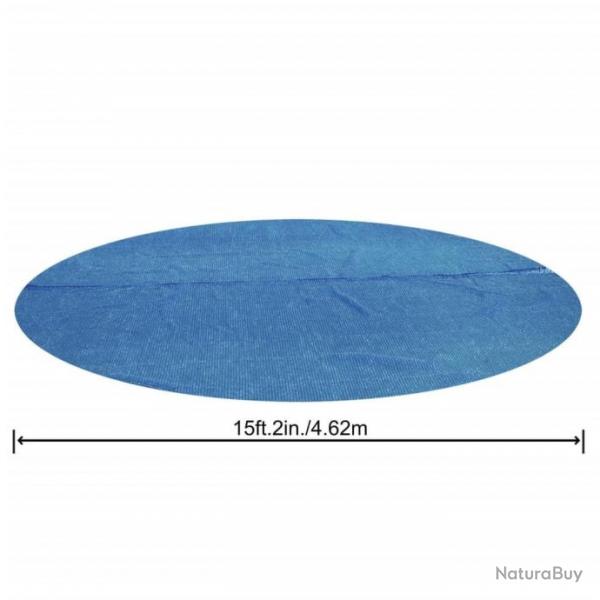 Couverture solaire de piscine ronde 462 cm Bleu
