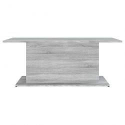 Table basse Sonoma gris 102x55,5x40 cm Aggloméré