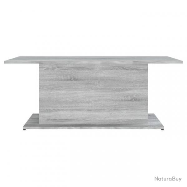 Table basse Sonoma gris 102x55,5x40 cm Agglomr