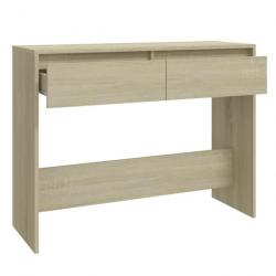 Table console Chêne sonoma 100x35x76,5 cm Aggloméré