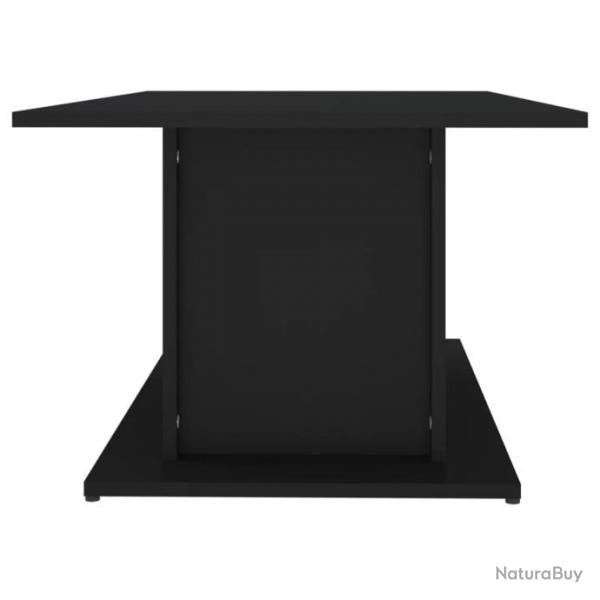 Table basse Noir 102x55,5x40 cm Agglomr