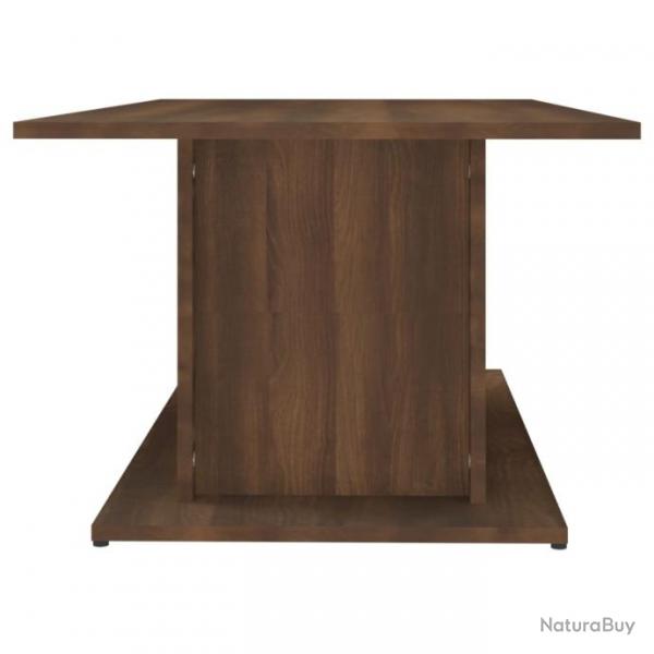 Table basse Chne marron 102x55,5x40 cm Agglomr