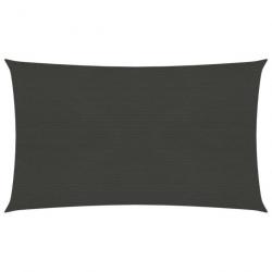 Voile d'ombrage 160 g/m² Anthracite 6x8 m PEHD