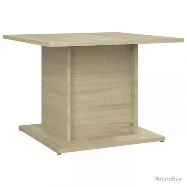 Table basse Chne Sonoma 55,5x55,5x40 cm Agglomr