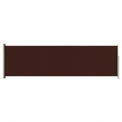 Auvent latéral rétractable de patio 180x600 cm Marron