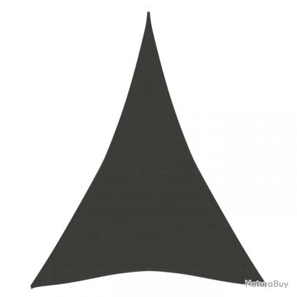 Voile d'ombrage 160 g/m Anthracite 5x7x7 m PEHD