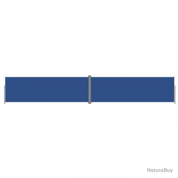 Auvent latral rtractable Bleu 200x1200 cm