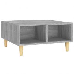 Table basse Sonoma gris 60x60x30 cm Aggloméré