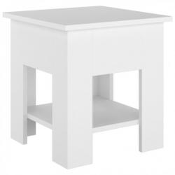 Table basse Blanc 40x40x42 cm Bois d'ingénierie