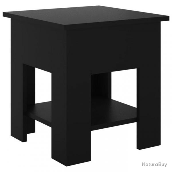 Table basse Noir 40x40x42 cm Bois d'ingnierie