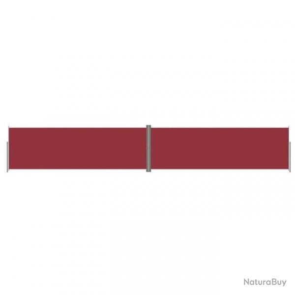 Auvent latral rtractable Rouge 200x1200 cm