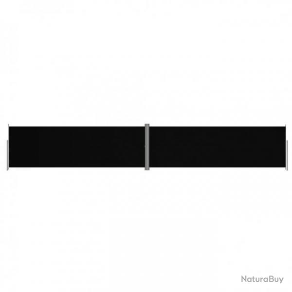 Auvent latral rtractable Noir 200x1200 cm