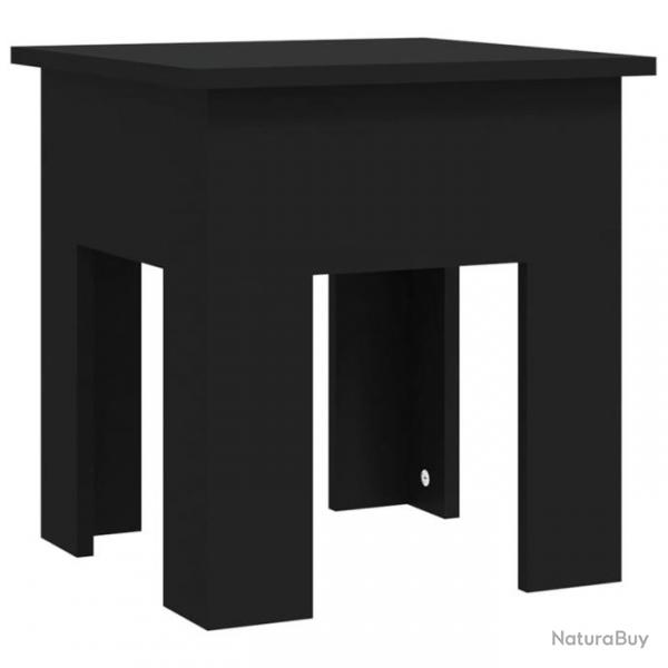 Table basse Noir 40x40x42 cm Agglomr