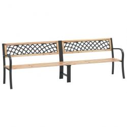 Banc double de jardin 238 cm Bois de pin chinois