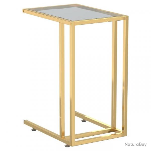 Table d'appoint pour ordinateur Noir 50x35x65 cm Verre tremp