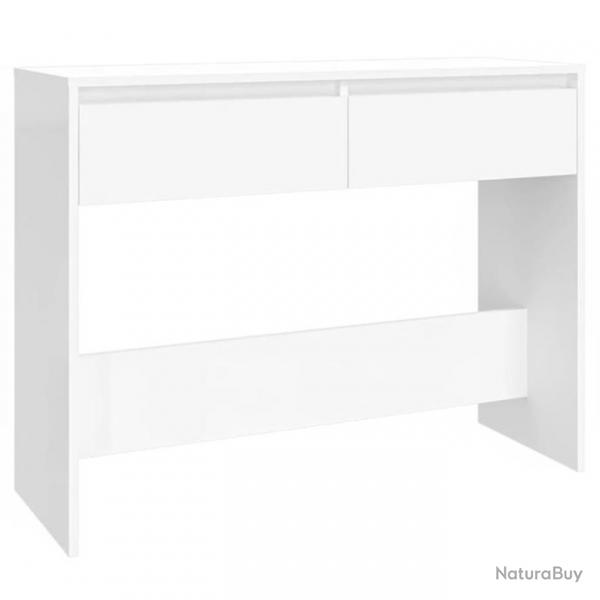 Table console Blanc 100x35x76,5 cm Agglomr