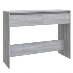 Table console Sonoma gris 100x35x76,5 cm Aggloméré