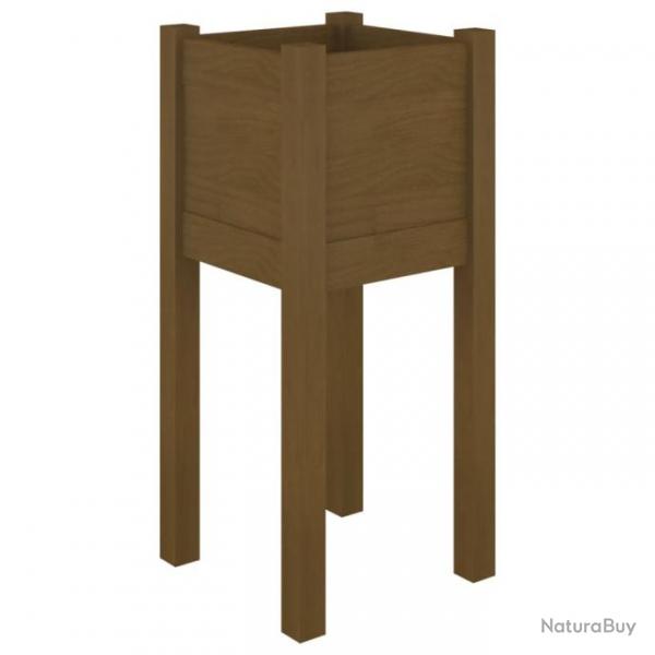 Jardinire d'extrieur Marron miel 31x31x70 cm Bois de pin