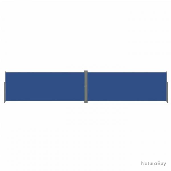Auvent latral rtractable Bleu 200x1000 cm