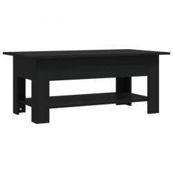 Table basse Noir 102x55x42 cm Aggloméré