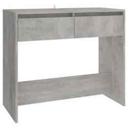 Table console Gris béton 89x41x76,5 cm Acier